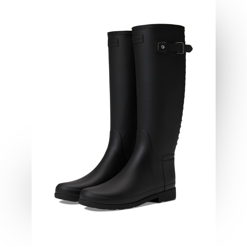 Hunter Tall Matte Black Rain Boots